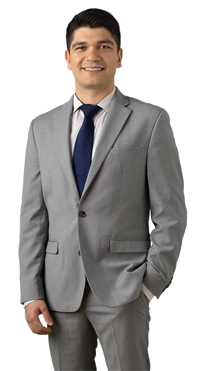 Full body shot of Sam S. Atlasi